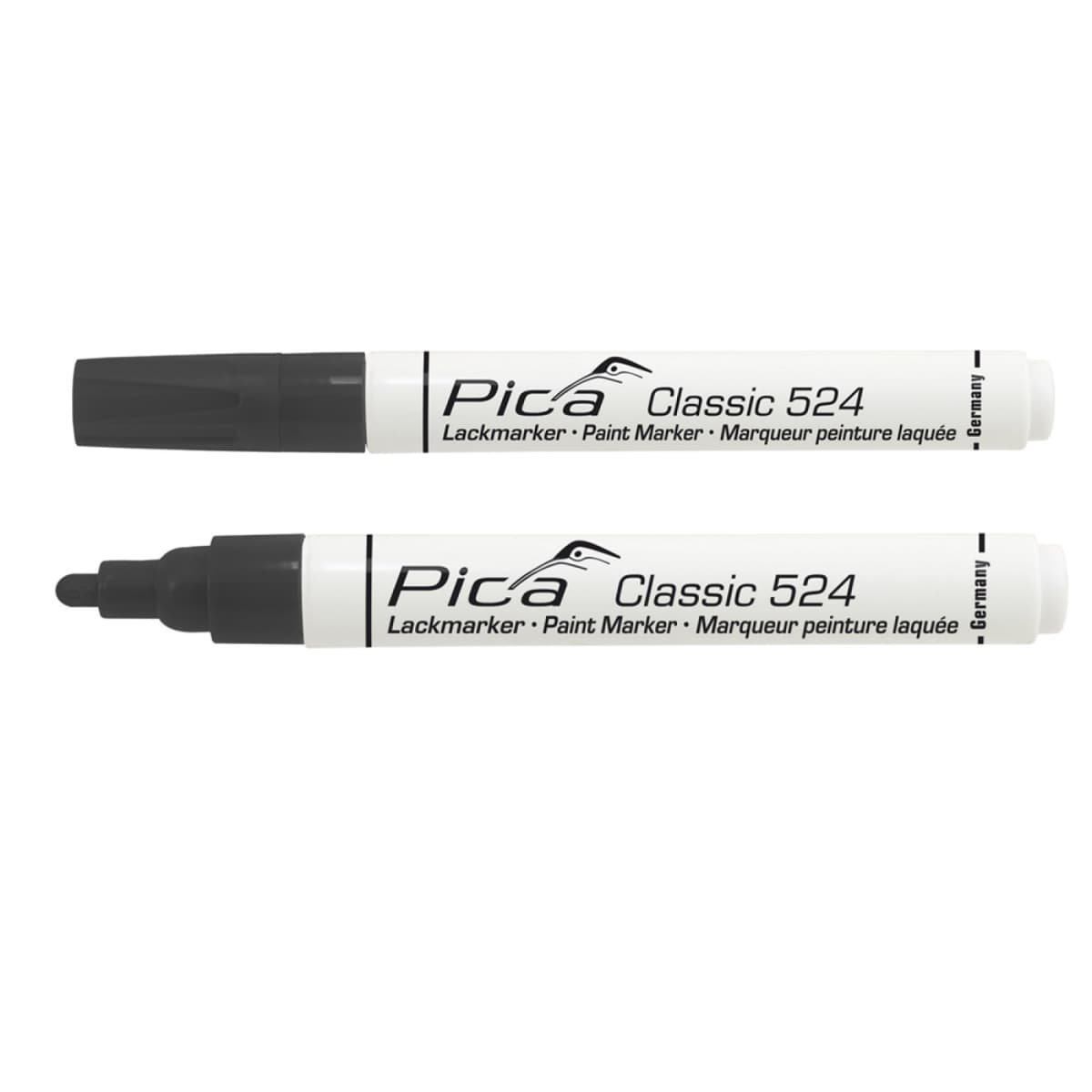 Pica 524/46 Lakmarker - Rond - Zwart - 2-4mm (10st) thumbnail 2