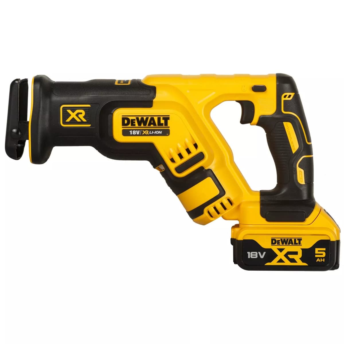 DeWALT DCS367P2 18V Li-ion XR Accu Reciprozaag Set (2x 5.0Ah) In TSTAK - Koolborstelloos thumbnail 2
