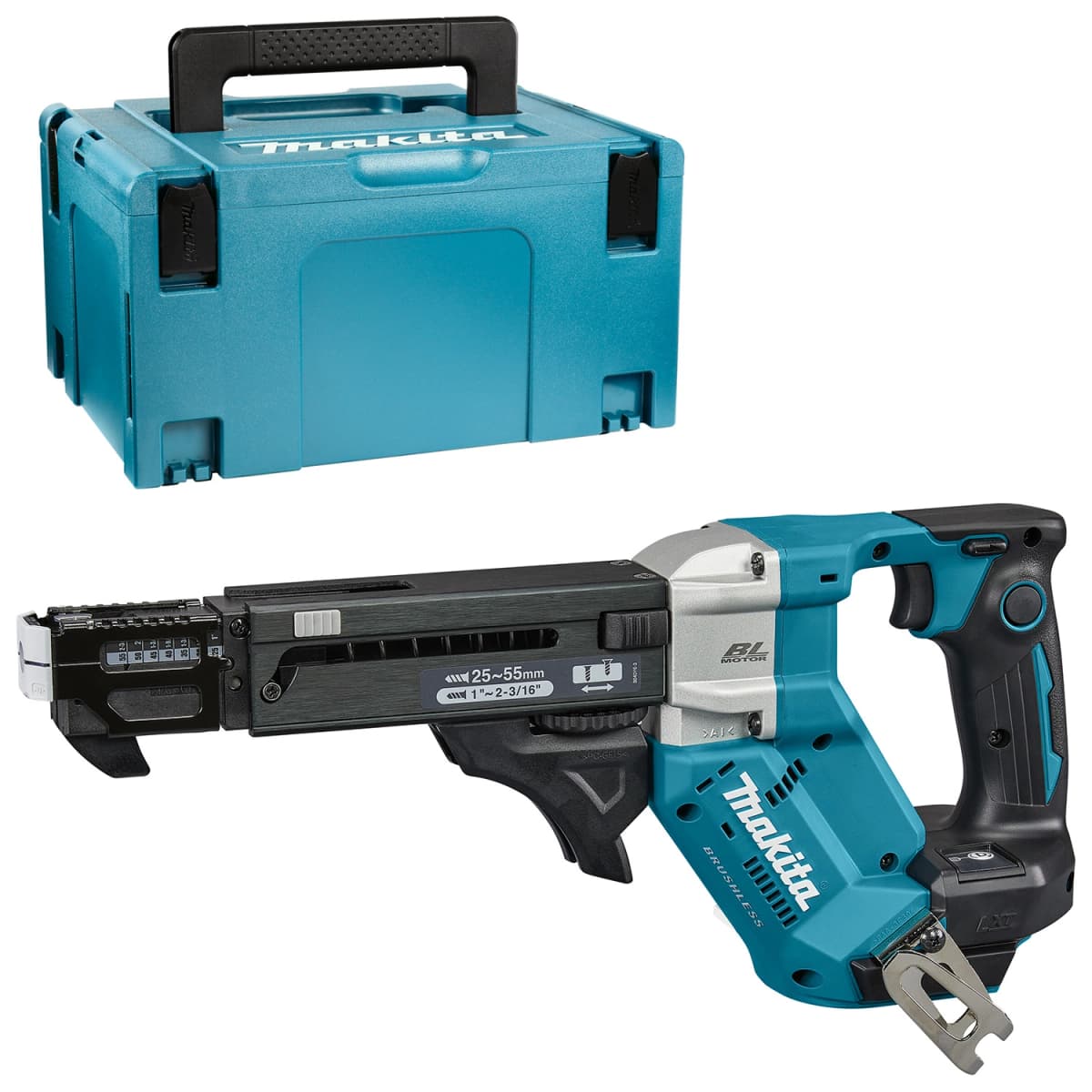 Makita DFR551ZJ 18V Li-Ion Accu Schroefautomaat Body In Mbox - 25-55mm