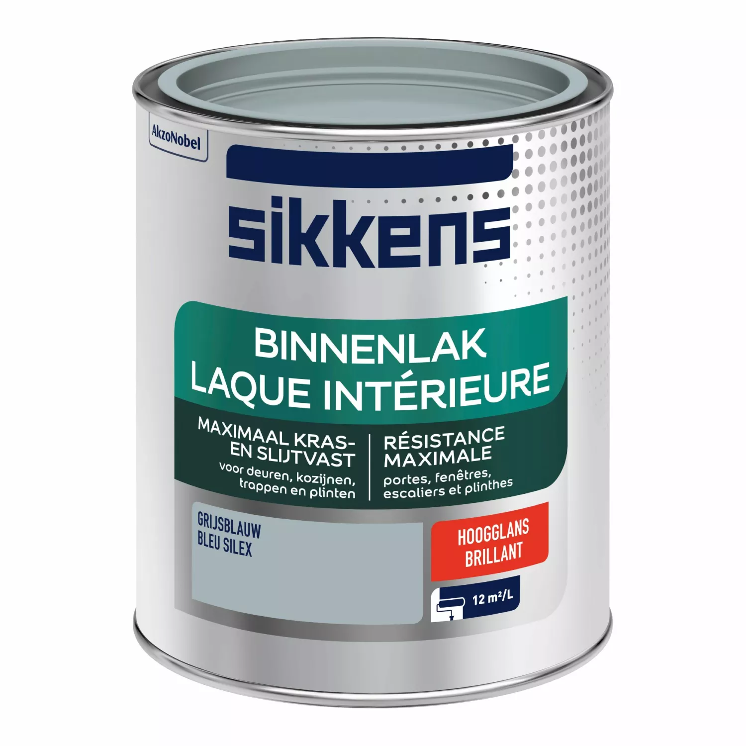 Sikkens Binnenlak Hoogglans - Grijsblauw - 0,75L