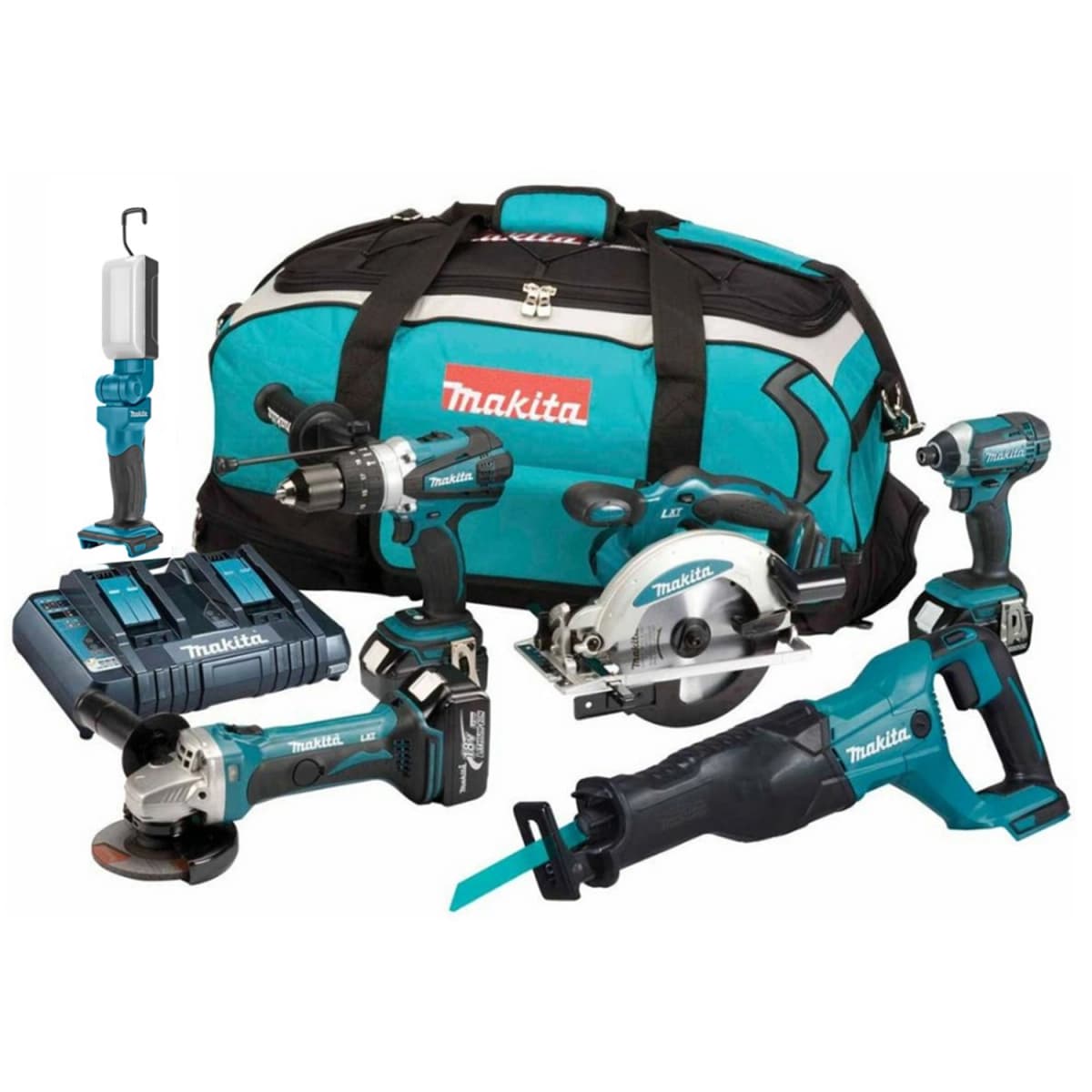 Makita DLX6044PT 18V Li-Ion Accu 6 Delige Combiset (3x 5.0Ah Accu) In Tas