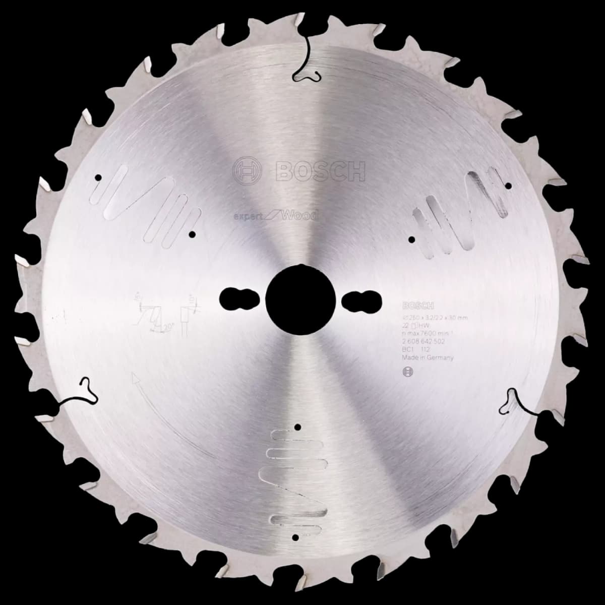 Bosch 2608642502 Expert Cirkelzaagblad - 250 X 30 X 22T - Hout - Carbide