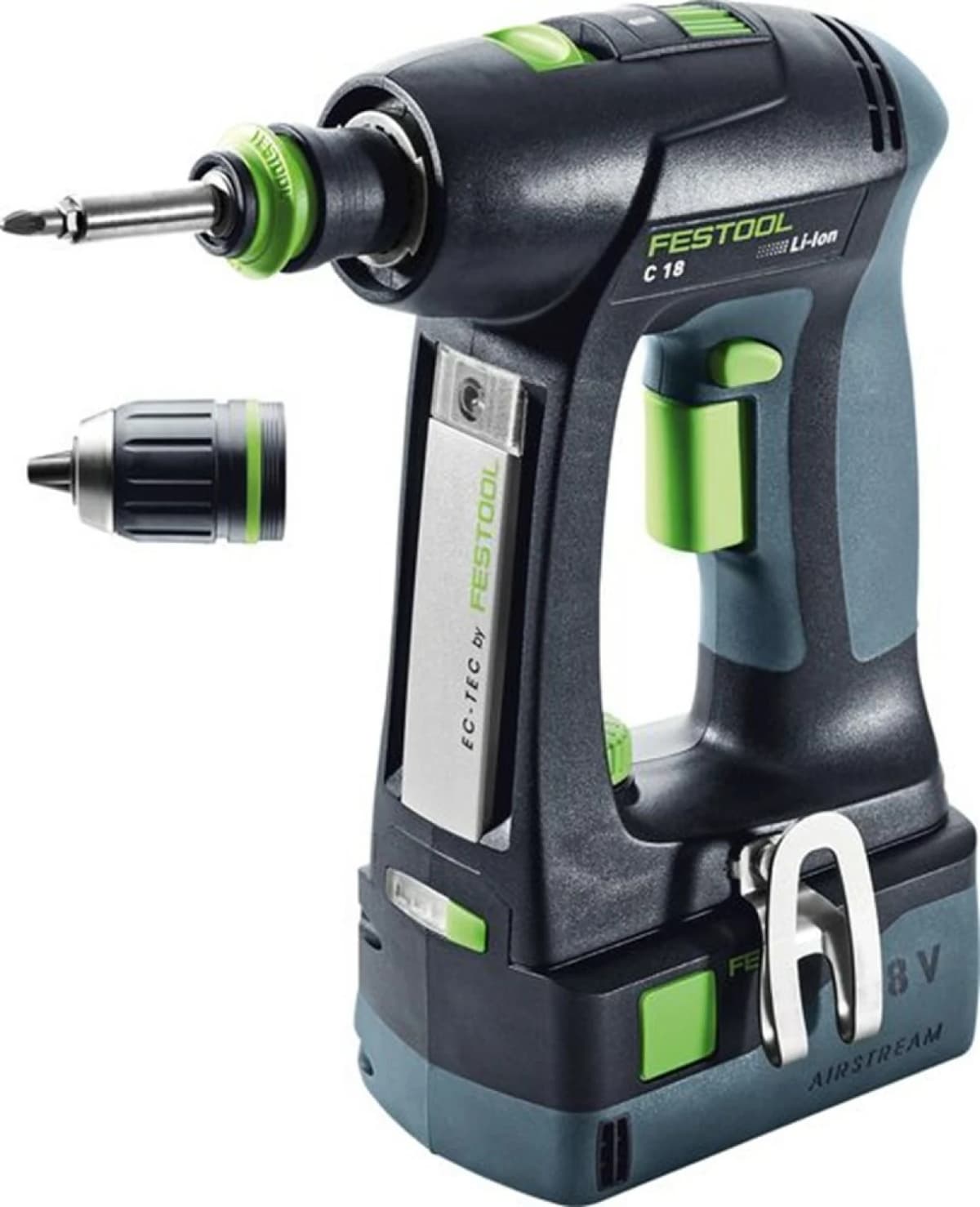 Festool C 18 HPC4,0 I-Plus 18V Li-Ion Accu Schroefboormachine Set (2x 4,0Ah) In Systainer - 45Nm - 40mm - Koolborstelloos thumbnail 2