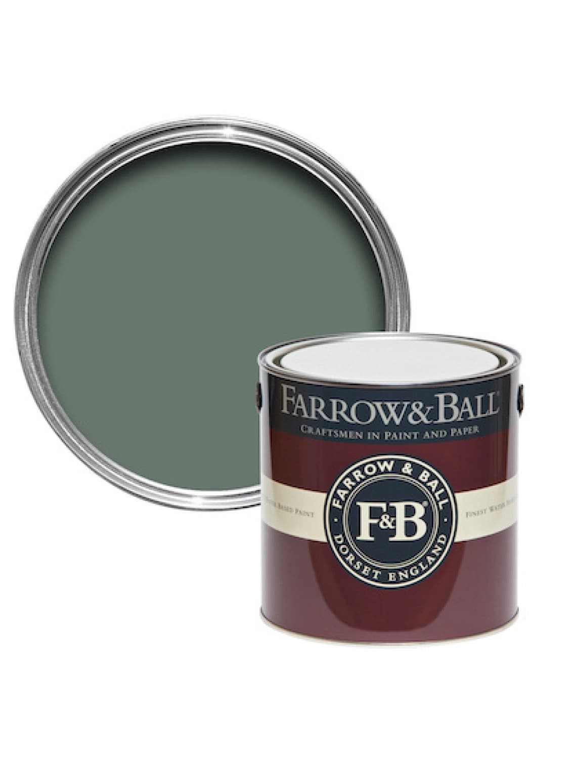 Farrow&Ball Modern Eggshell Green Smoke No.47 - 2.5L