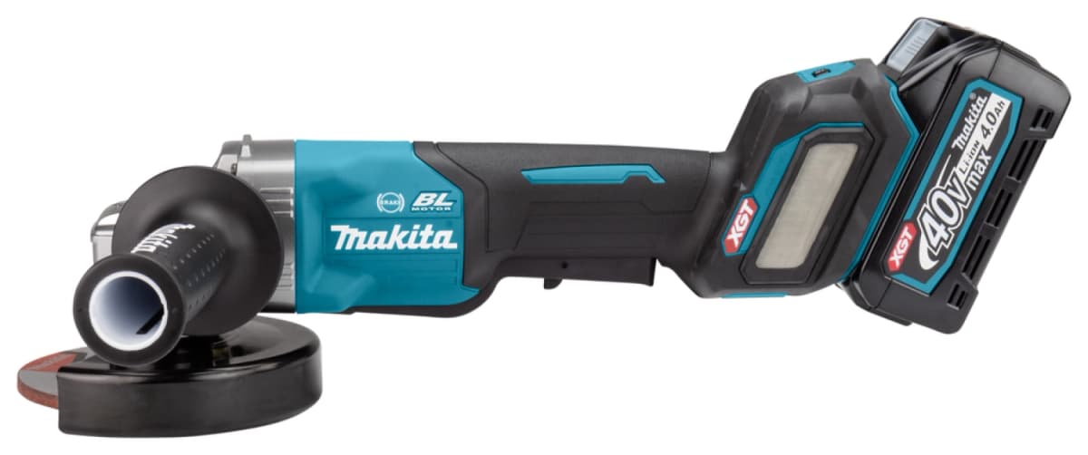 Makita GA029GM201 XGT 40V Max Li-Ion Accu Haakse Slijper Set (2x 4,0Ah) In Mbox - 125mm - Koolborstelloos thumbnail 3