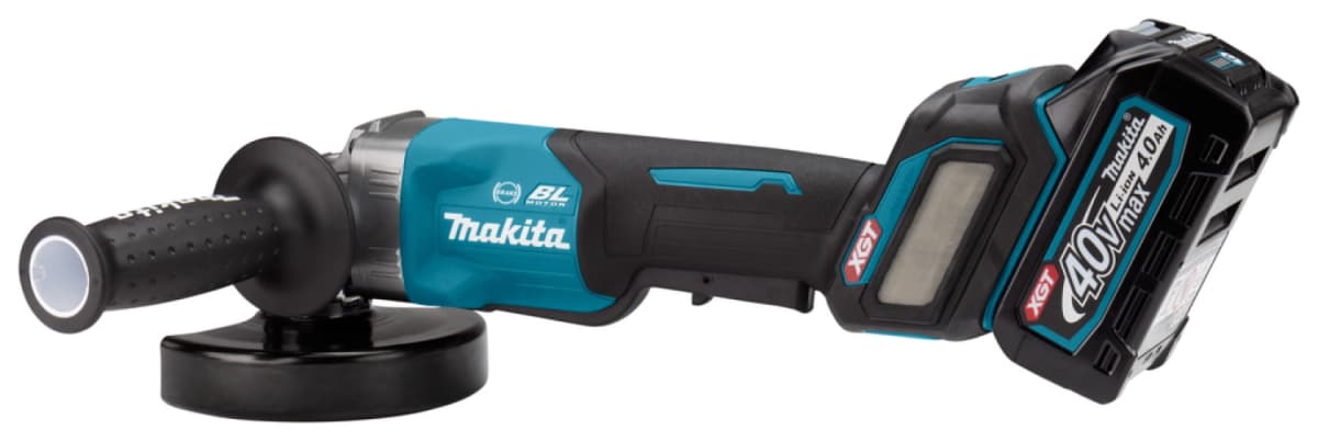 Makita GA029GM201 XGT 40V Max Li-Ion Accu Haakse Slijper Set (2x 4,0Ah) In Mbox - 125mm - Koolborstelloos thumbnail 4