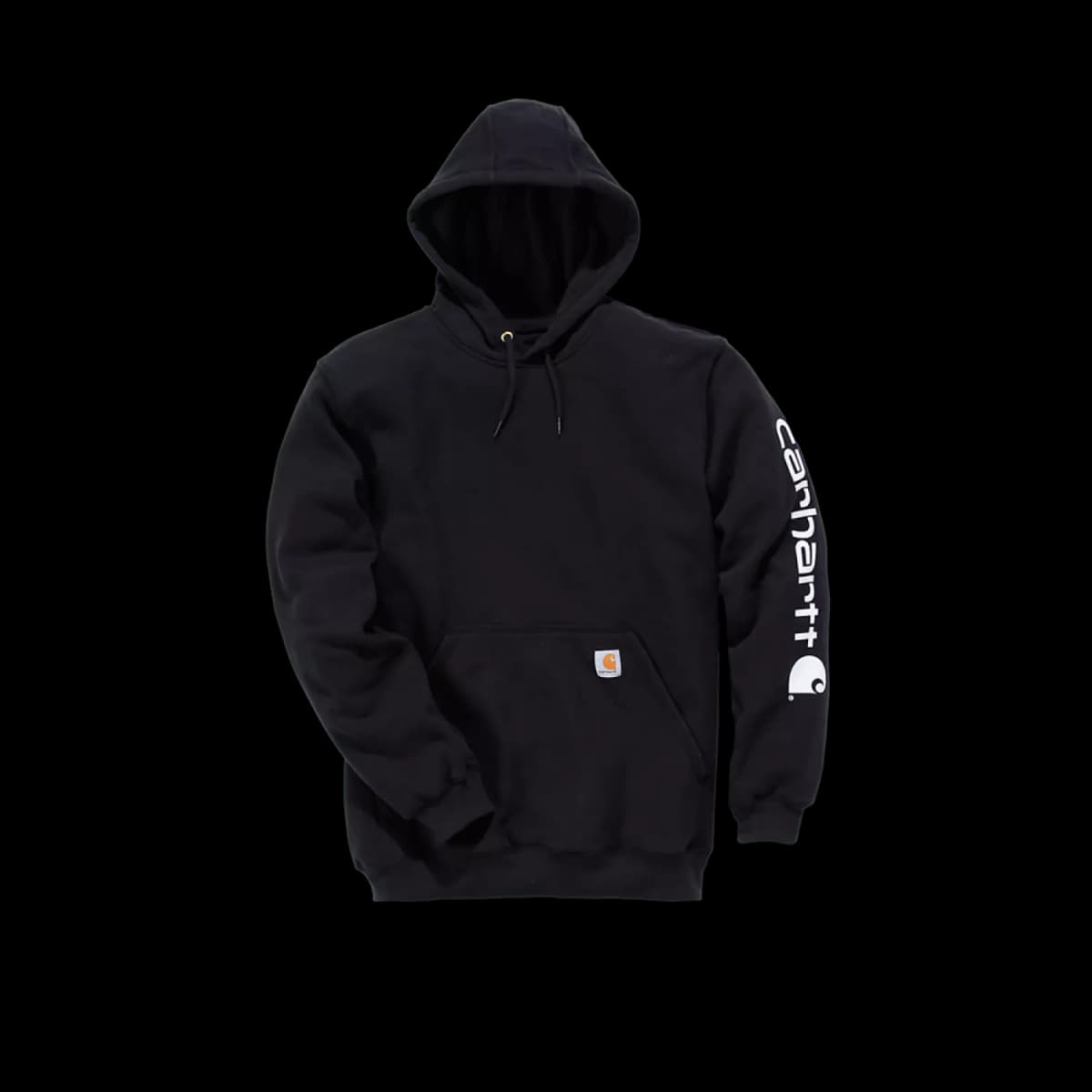 Carhartt Sleeve Logo Hooded Sweatshirt Black - L