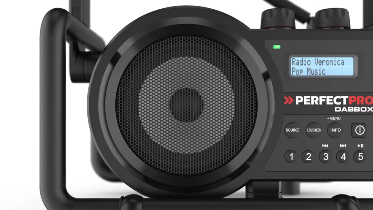 PerfectPro DBX3 DABBOX Bouwradio - FM RDS / DAB+ - AUX-in - Bluetooth - Werkt Op Netstroom En Batterij thumbnail 4