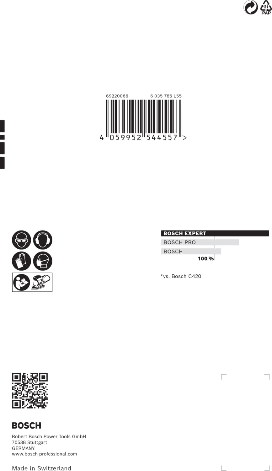 Bosch 2608901117 EXPERT Schuurvel C470 Best For Wood And Paint - 100 X 150mm - K120 - 7 Gaten - 10st thumbnail 3