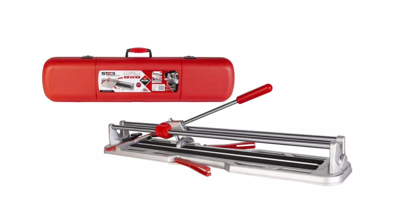 Rubi 15904 STAR-63 Platinum Tegelsnijder Met Koffer - 63 Cm