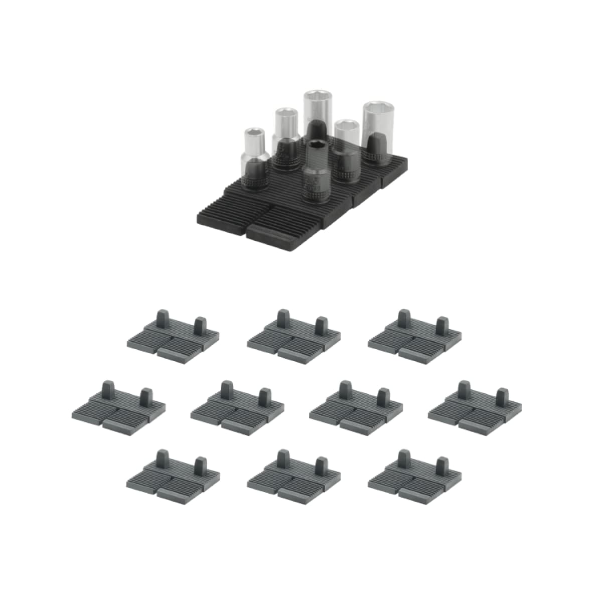 StealthMounts DHSP-1/4-SK-10 Drawer Hive Dophouder 1/4"Voor Ladekast - Zwart - 10 Stuks