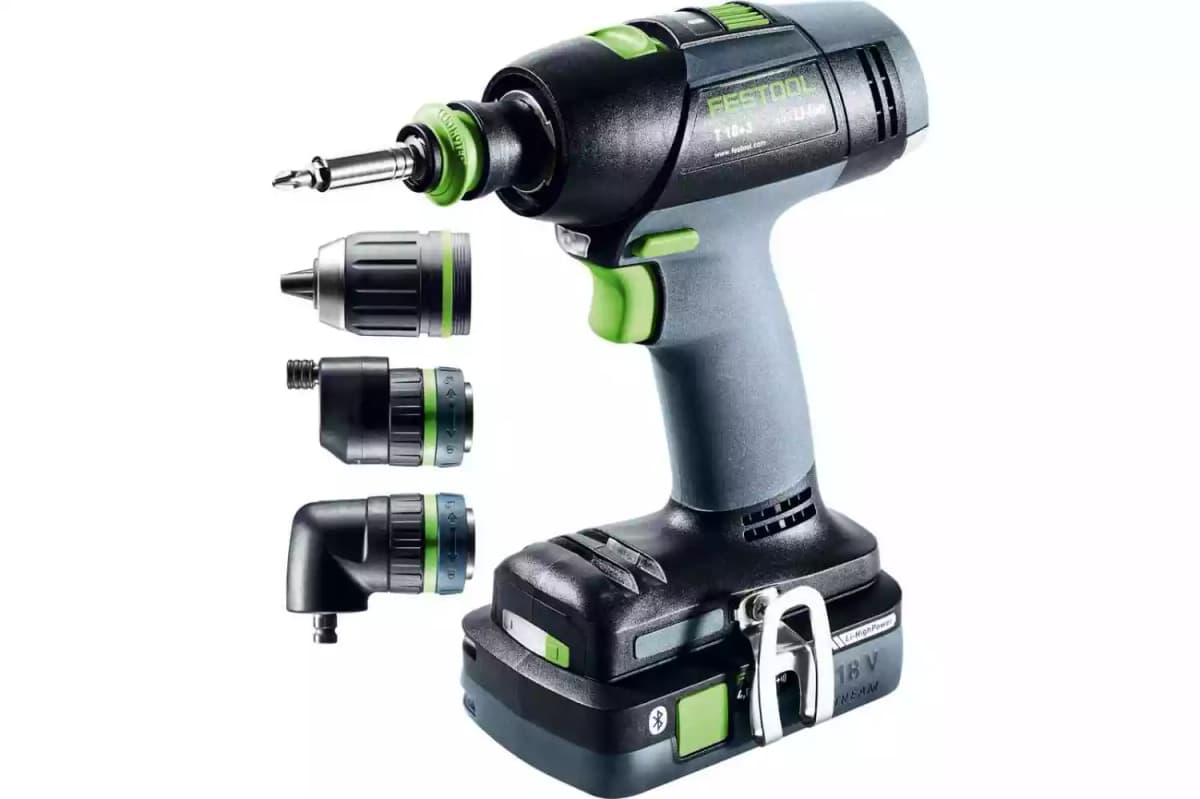 Festool T 18+3 HPC 4,0 I-Set 18V Li-Ion Accu Schroefboormachine Set (2x 4,0Ah) Incl. Boorkoppen In Systainer - 50Nm thumbnail 2