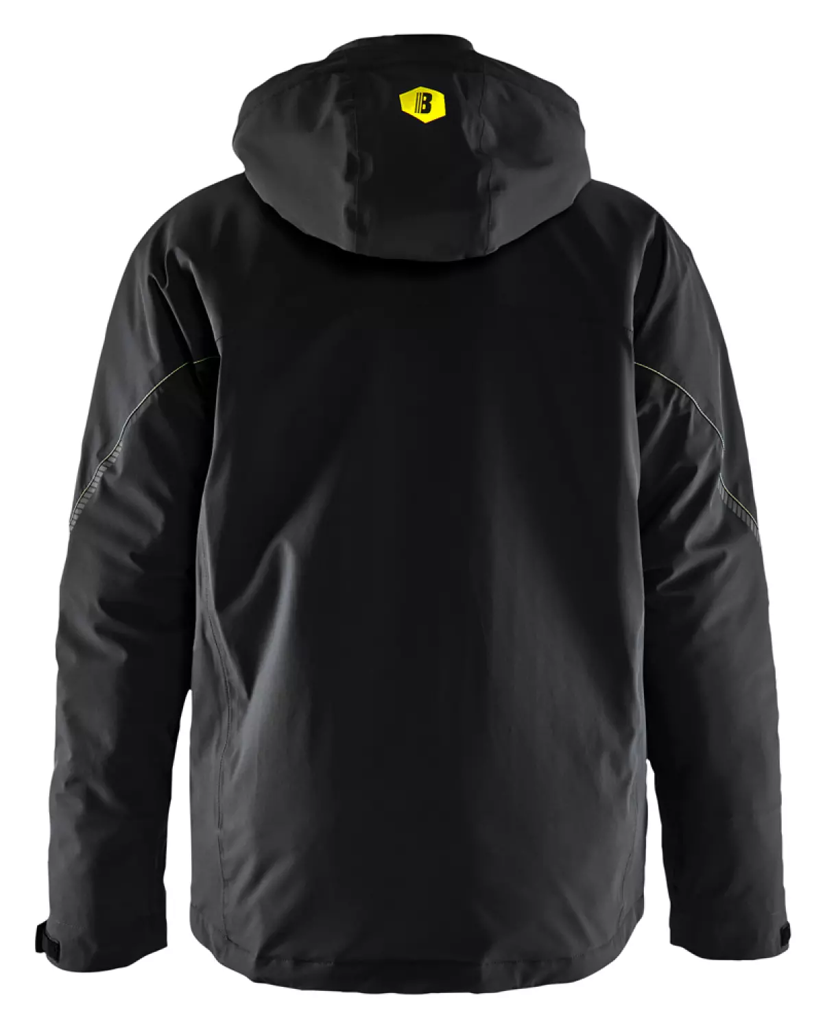 Blåkläder 4484 Lichtgewicht Winterjas 4-weg Stretch - Zwart/High Vis Geel - XL thumbnail 2