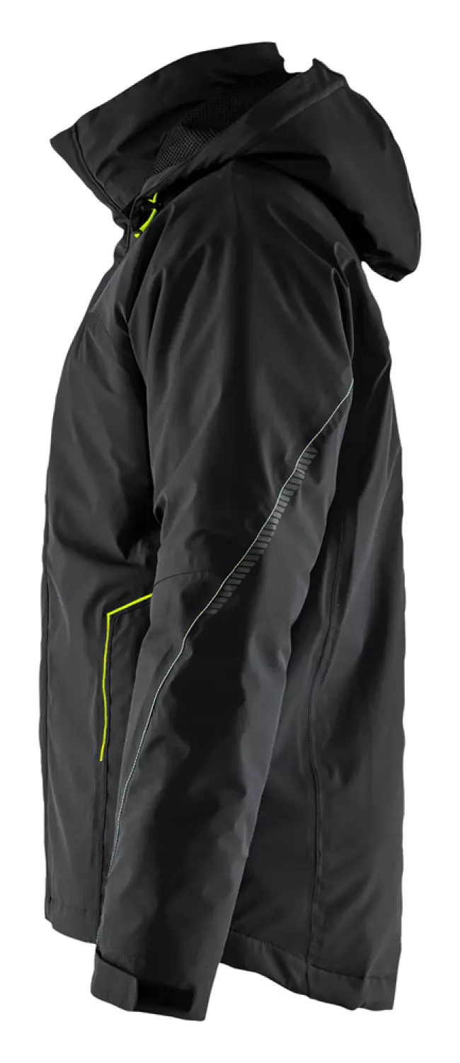 Blåkläder 4484 Lichtgewicht Winterjas 4-weg Stretch - Zwart/High Vis Geel - XL thumbnail 3