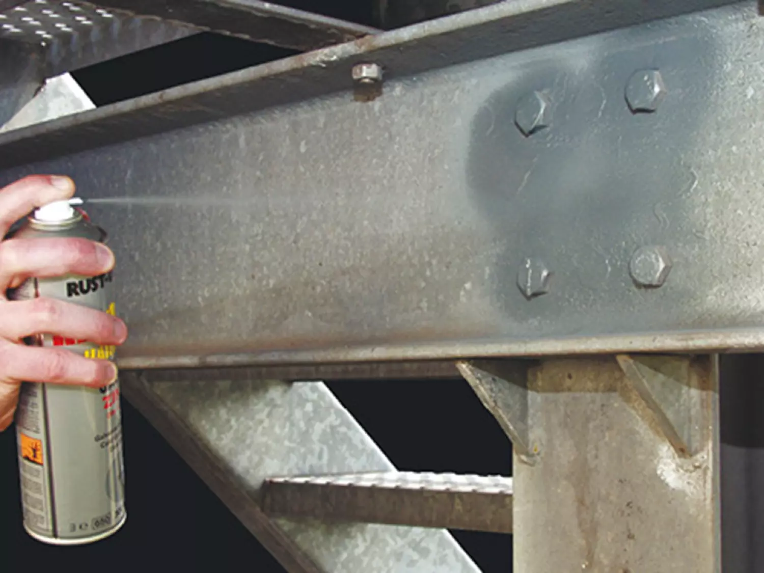 Rust-Oleum Hard Hat Galva Zinc - Zink - 0,5L thumbnail 2