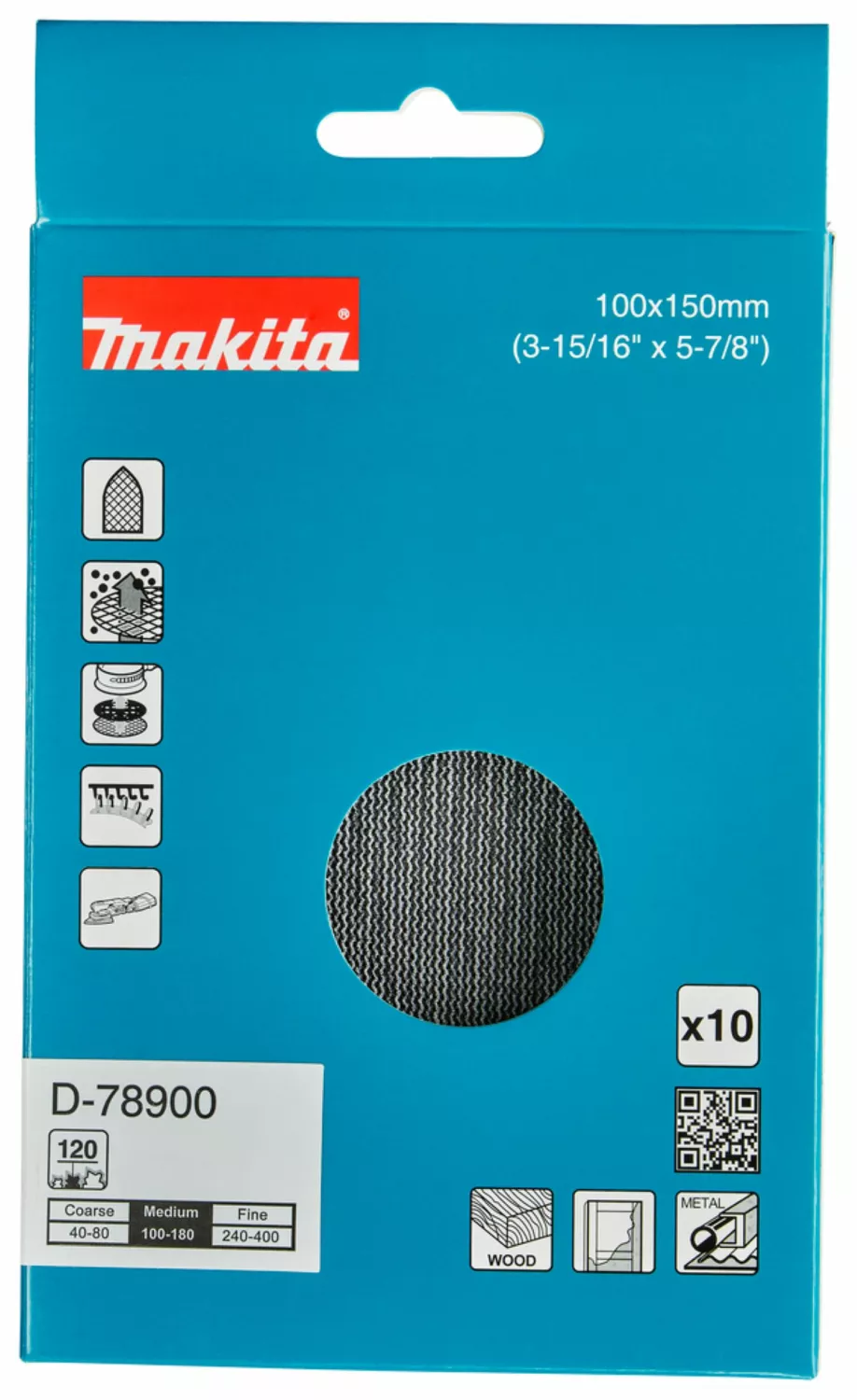 Makita D-78900 Schuurnet - 100x150mm K120 thumbnail 3