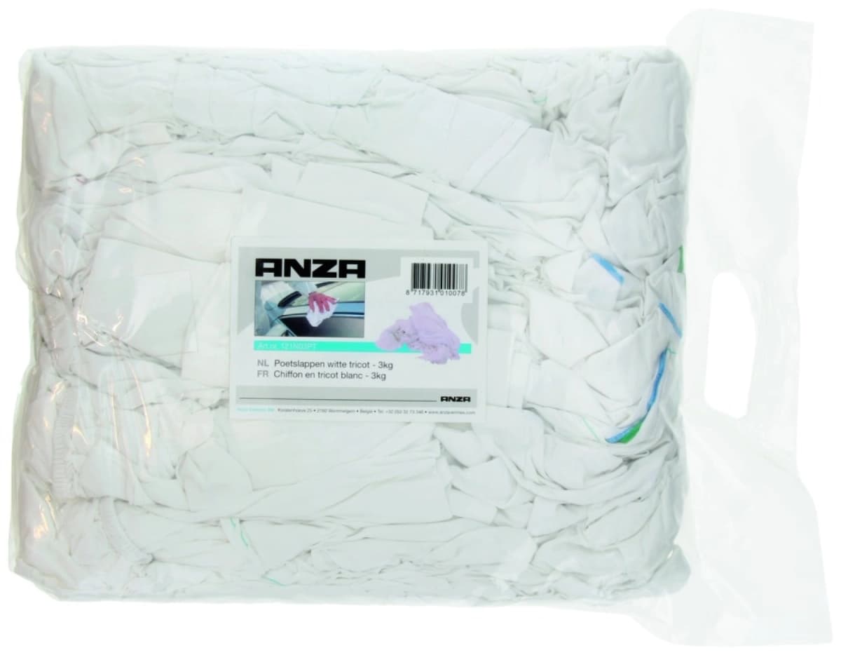 Anza PRO Poetslap Witte Tricot - 3kg