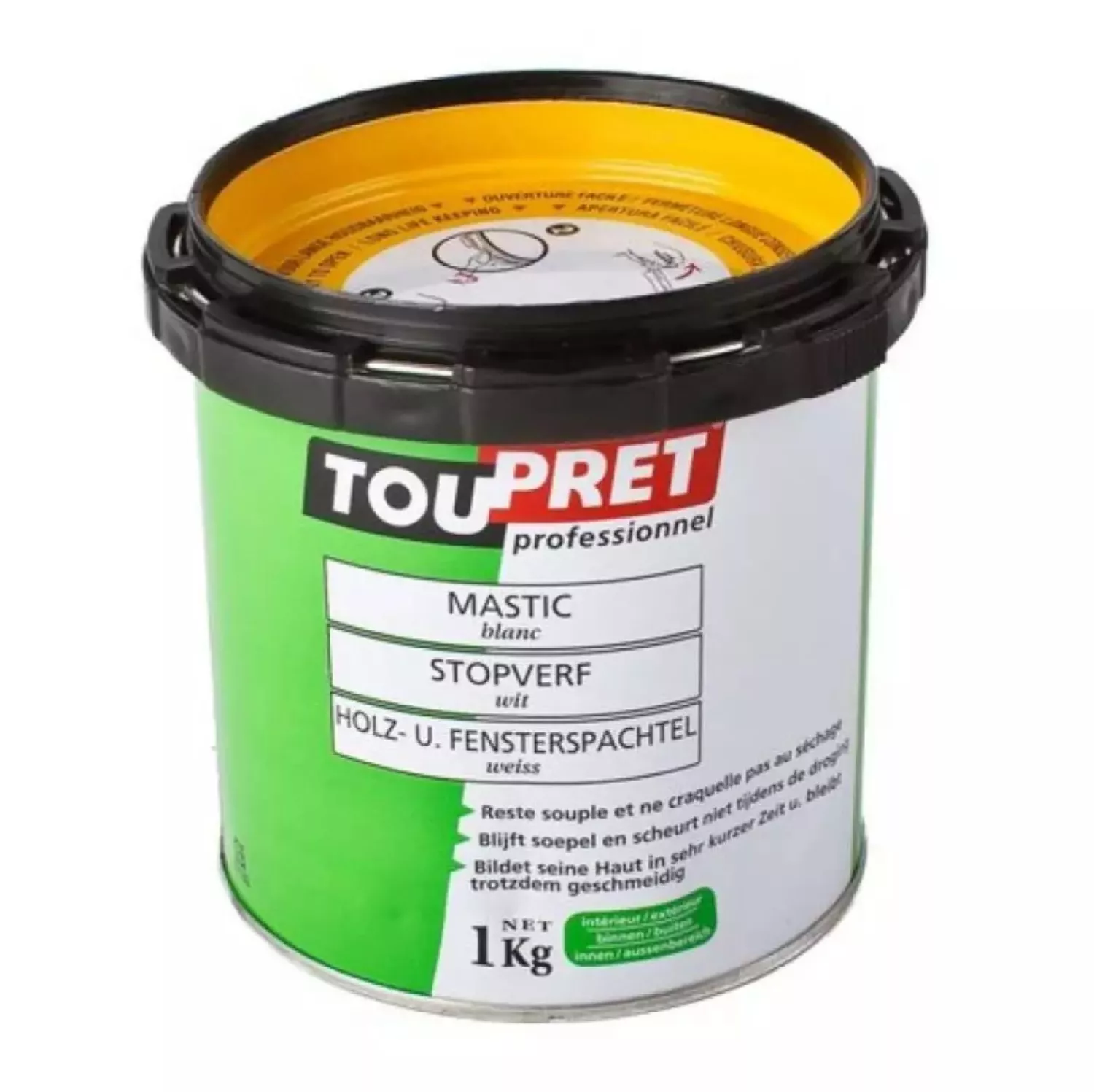 Toupret Stopverf Wit 0.5 Kg
