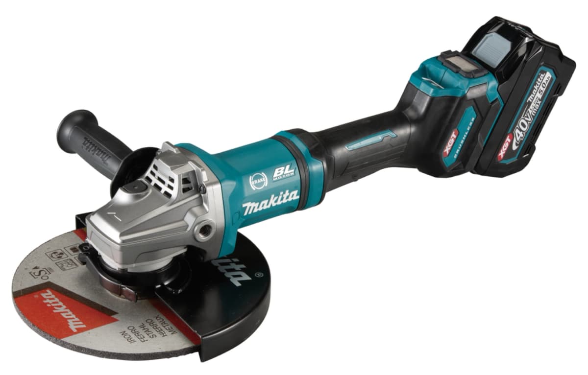 Makita GA038GT203 XGT 40V Max Li-Ion Accu Haakse Slijper Set (2x 5,0Ah) In Koffer - 230mm - Koolborstelloos thumbnail 2