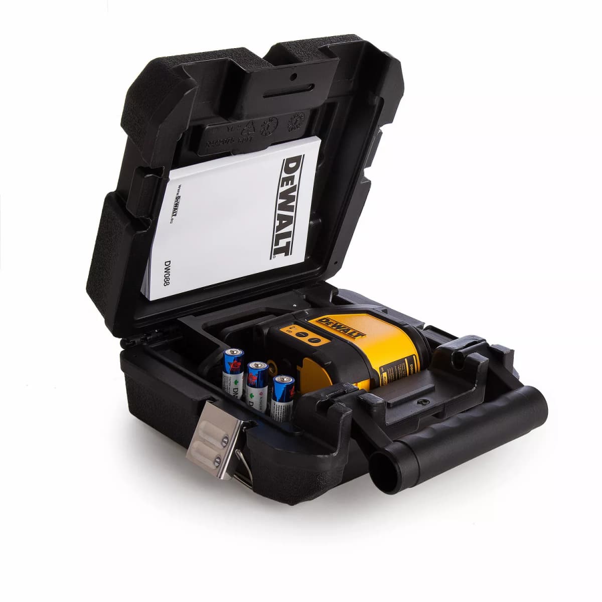 DeWALT DW088K Zelfnivellerende Kruis-/lijnlaser In Koffer - 2 Lijnen - Rood - 15m thumbnail 4