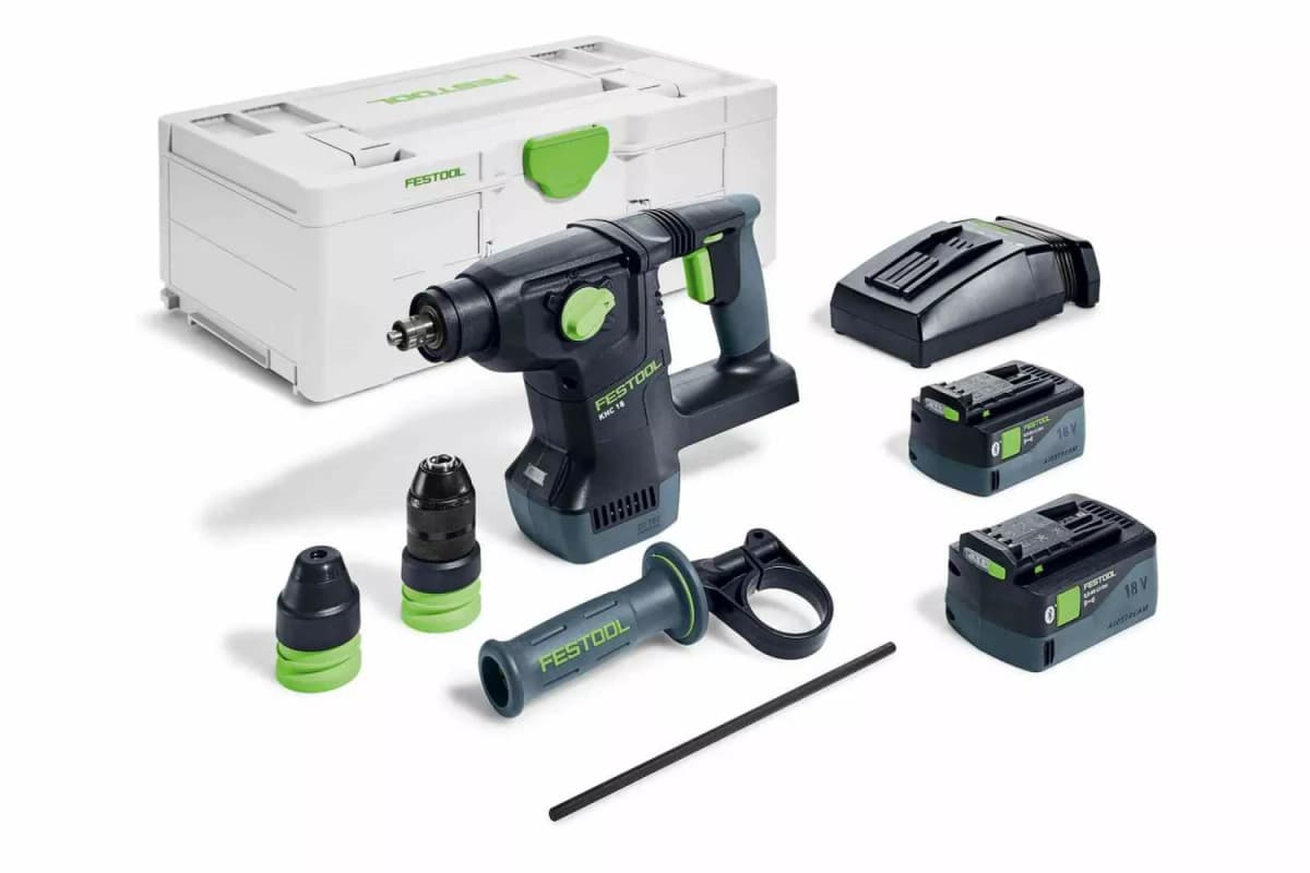 Festool KHC 18 5,0 EBI-Plus Accu-combihamer (2x 5.0Ah Accu) In Systainer