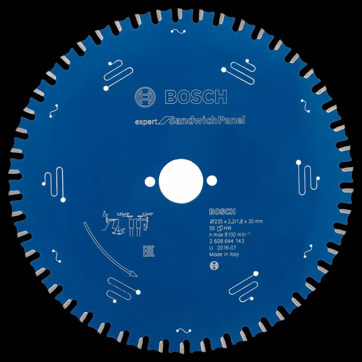 Bosch 2608644143 Expert Cirkelzaagblad - 235 X 30 X 50T - Sandwich Panelen - Carbide