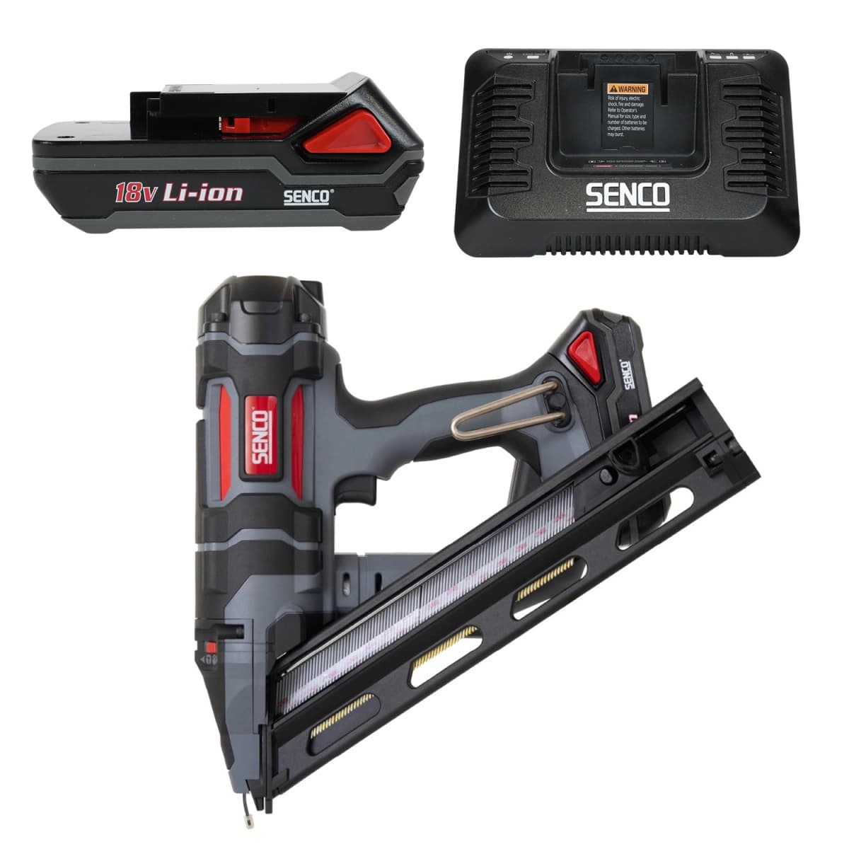 Senco Fusion F-15XP 18V Li-Ion Accu DA Spijker Tacker Set (1x 1,5Ah) - 32-65mm