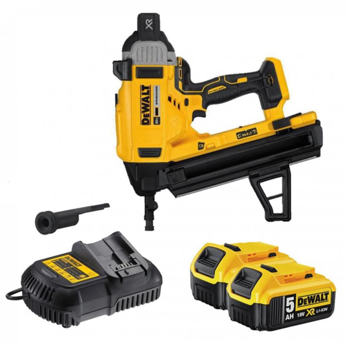 DeWALT DCN890P2-QW 18V Li-ion XR Accu Betontacker Set (2x 5.0Ah) In Koffer - Koolborstelloos