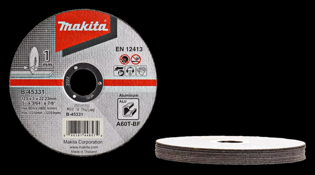 Makita B-45331 Doorslijpschijf - 125x22,23x1mm (10st) thumbnail 2