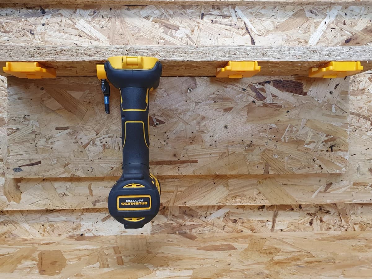 StealthMounts TM-DW18-YLW-4 Machinehouder Voor DeWALT XR - Geel - 4-pack thumbnail 2