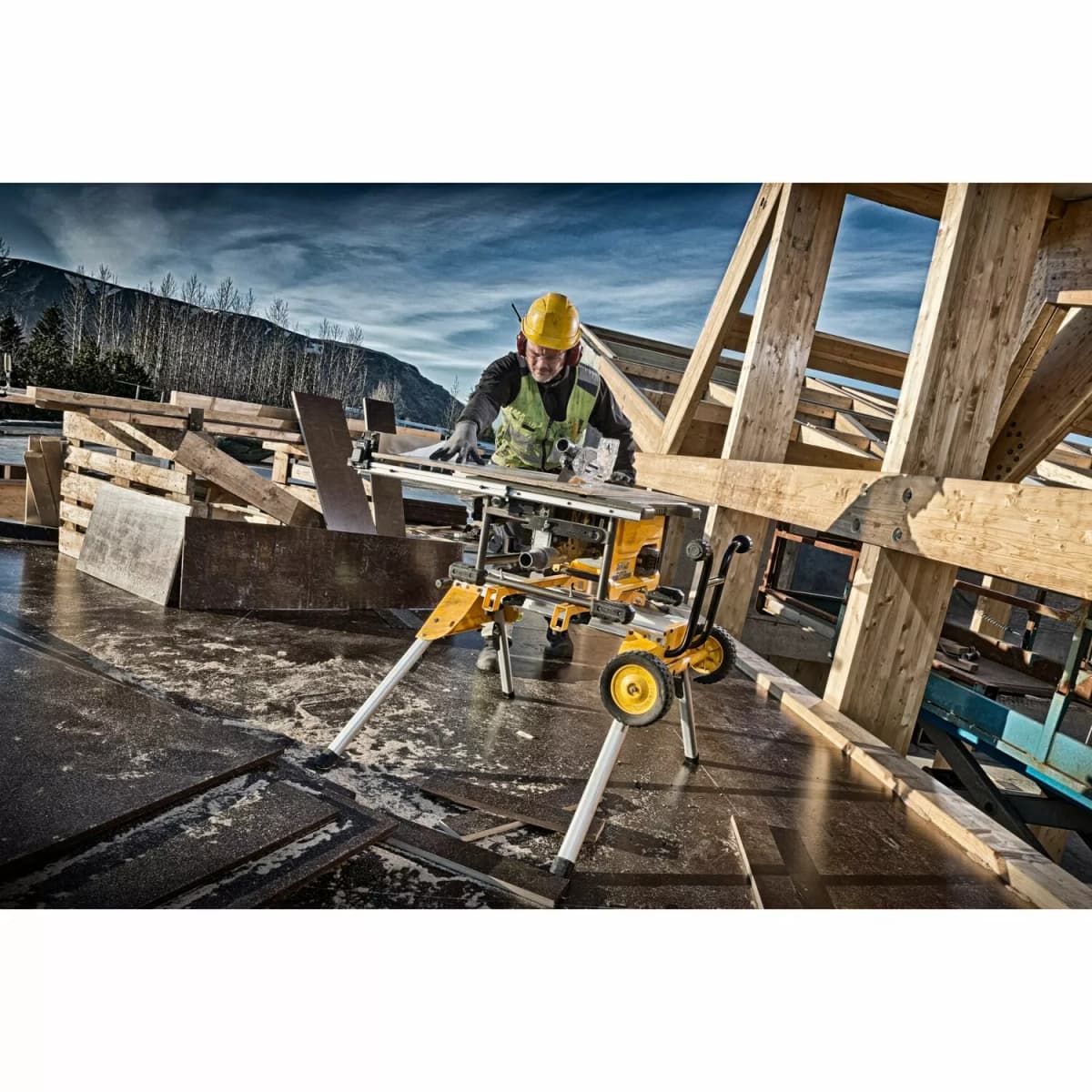 DeWALT DCS7485N-XJ 54V Li-ion XR FlexVolt Accu Tafelzaag Body - 210 X 30mm - Koolborstelloos thumbnail 2