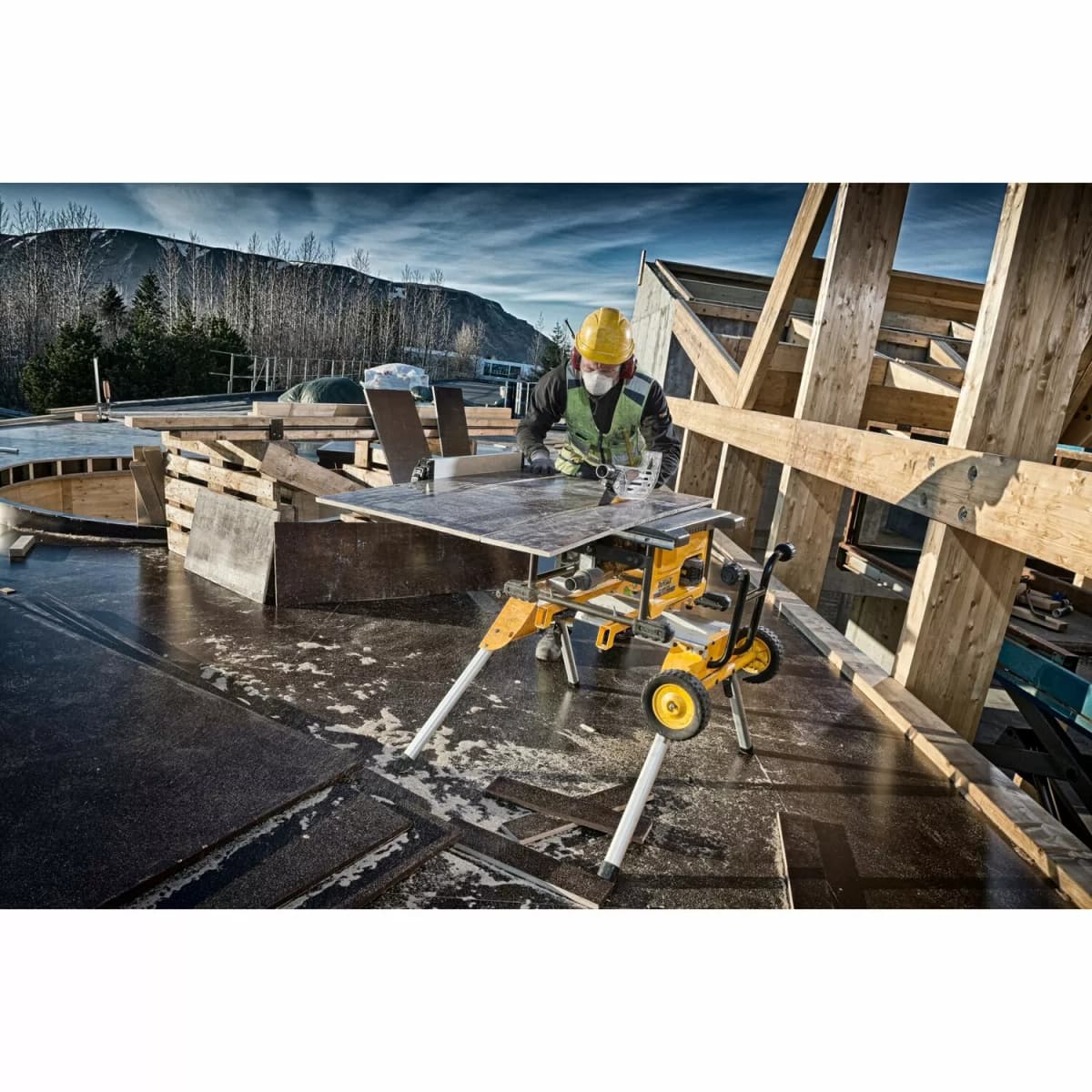 DeWALT DCS7485N-XJ 54V Li-ion XR FlexVolt Accu Tafelzaag Body - 210 X 30mm - Koolborstelloos thumbnail 3