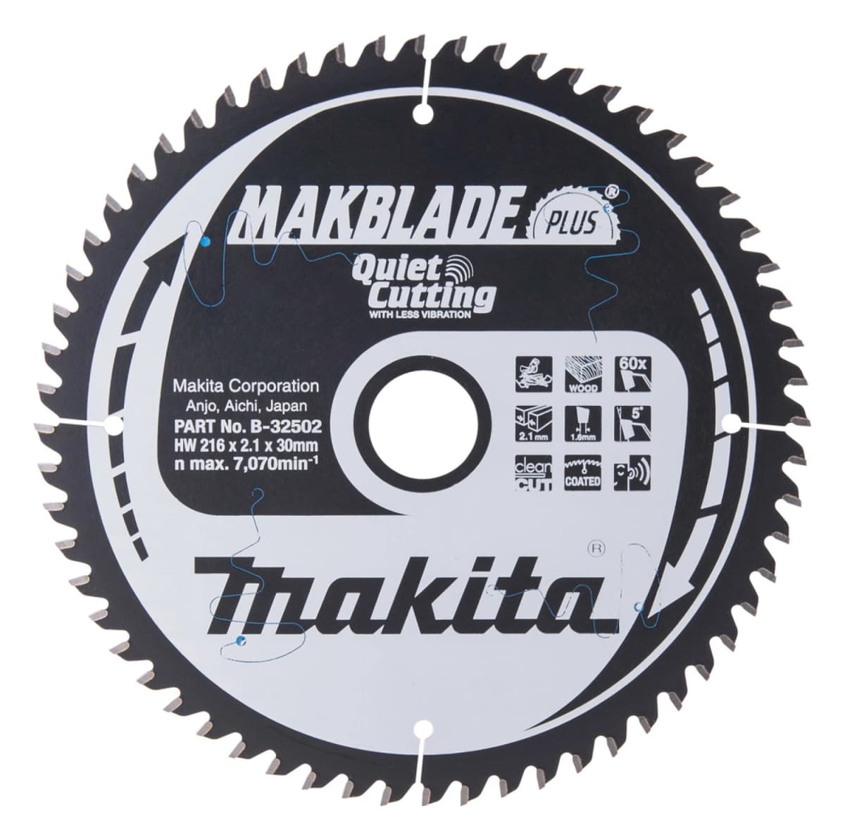 Makita B-32502 Zaagblad - 216 X 30 X 60T