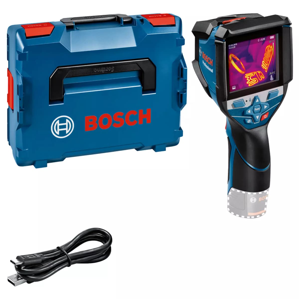 Bosch GTC 600 C 12V Li-Ion Accu Thermodetector Set (1x 2,0Ah) In L-Boxx - 256x192px thumbnail 2