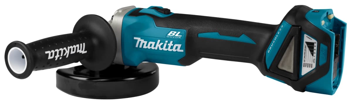 Makita DGA511RTJ 18V Li-Ion Accu Haakse Slijper Set (2x 5.0Ah Accu) In Mbox - 125mm - Koolborstelloos thumbnail 4