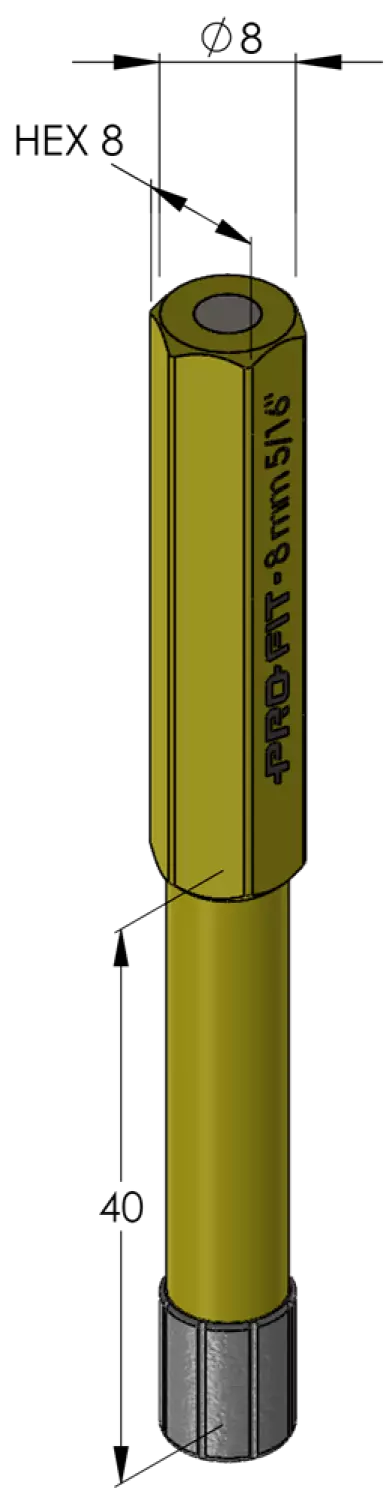 ProFit 09031008 Diamantboor Zeskant - 8mm thumbnail 2