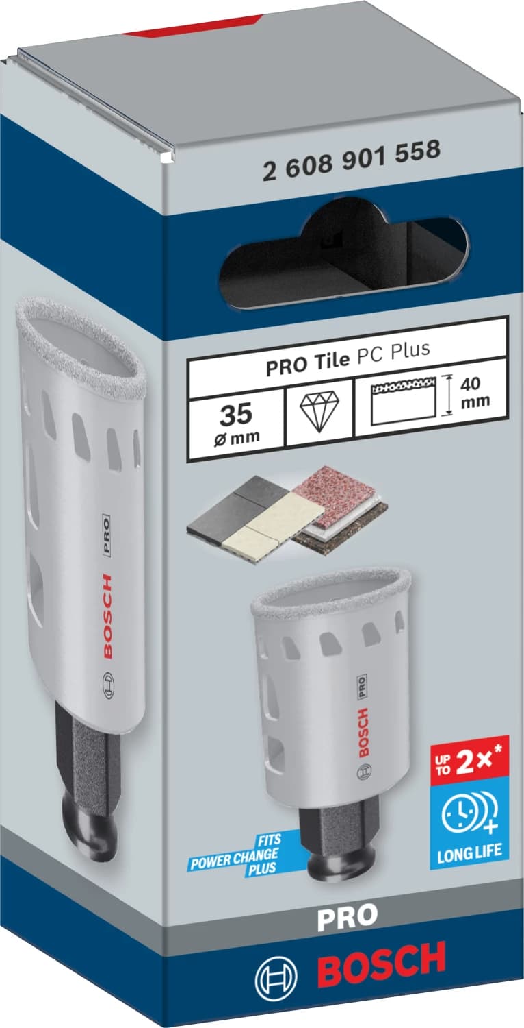 Bosch 2608901558 PRO Tile PC Plus Diamantgatzaag Voor Tegels - 35mm thumbnail 2