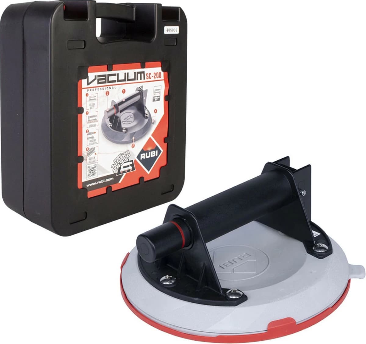 Rubi GSC-200 Tegel-/glasdrager Met Vacuümpomp - 200mm - 21951