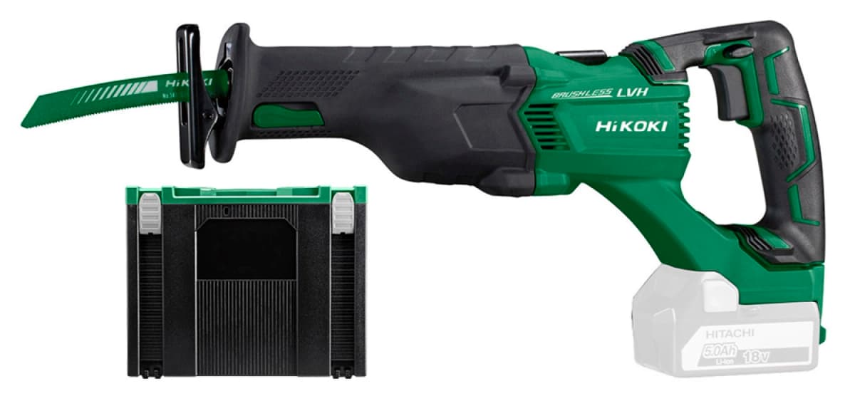 HiKOKI CR18DBLW4SZ 18V Li-ion Accu Reciprozaag Body In HSC - Koolborstelloos