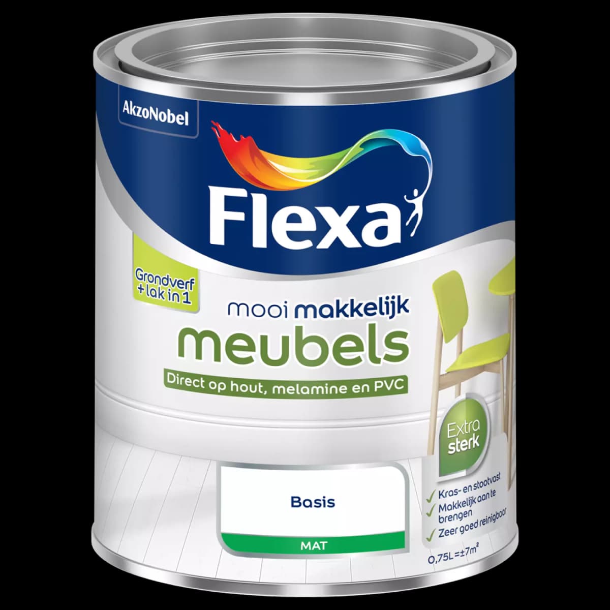 Flexa Mooi Makkelijk Meubels Mat - Op Kleur Gemengd - 0,75L