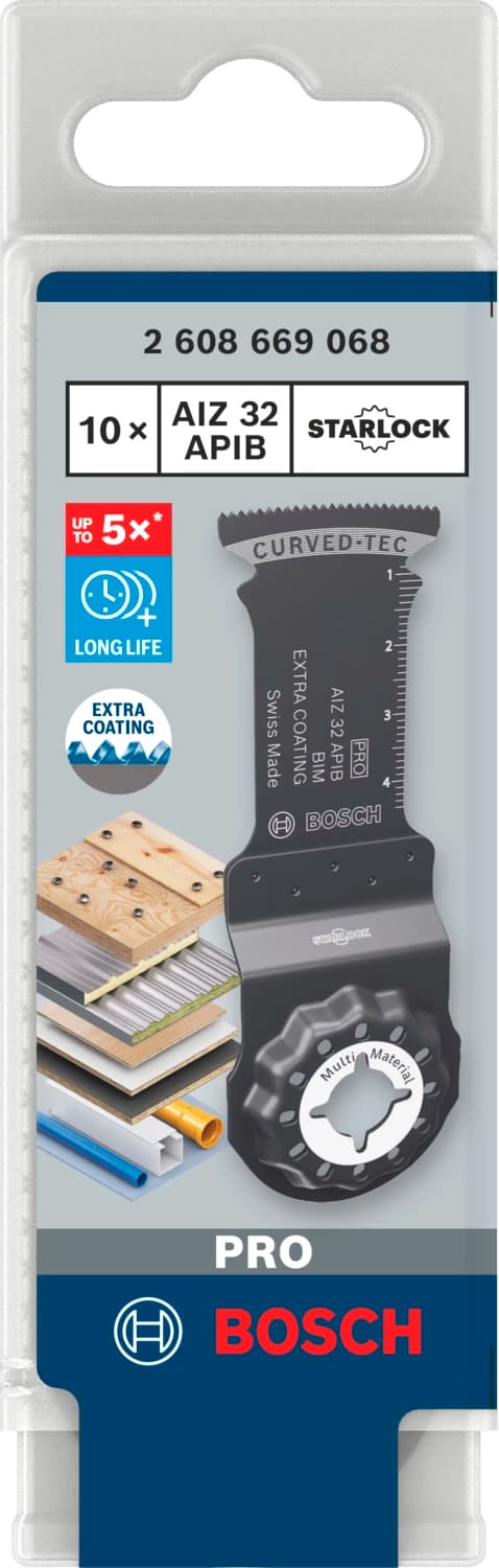 Bosch 2608669068 PRO / AIZ 32 APIB BIM Invalzaagblad - 50 X 32mm - Hout En Metaal (10 St.) thumbnail 2
