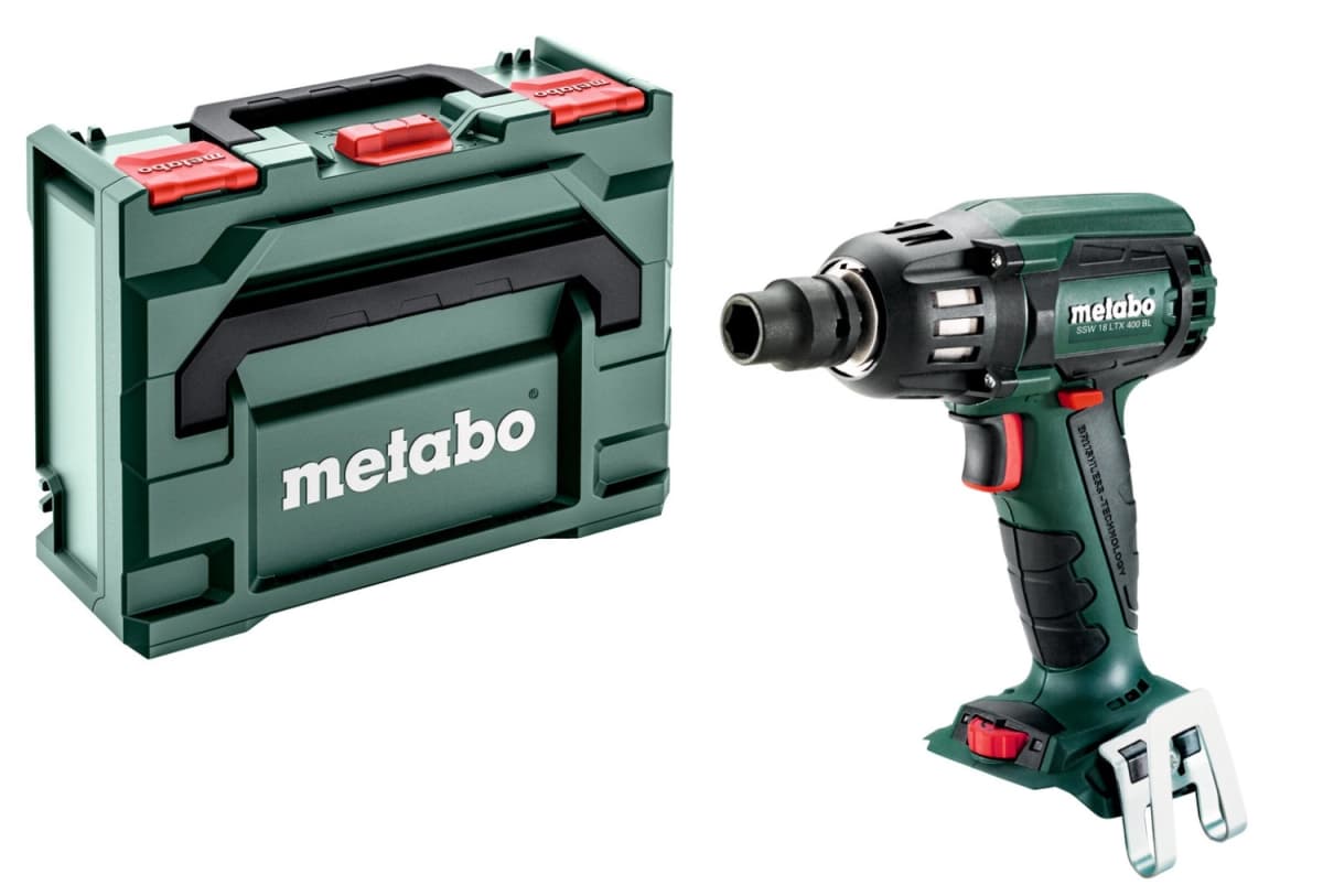 Metabo SSW 18 LTX 400 BL Basic 18V Li-Ion Accu Slagmoersleutel Body In MetaBOX - 400Nm - 1/2"- Koolborstelloos
