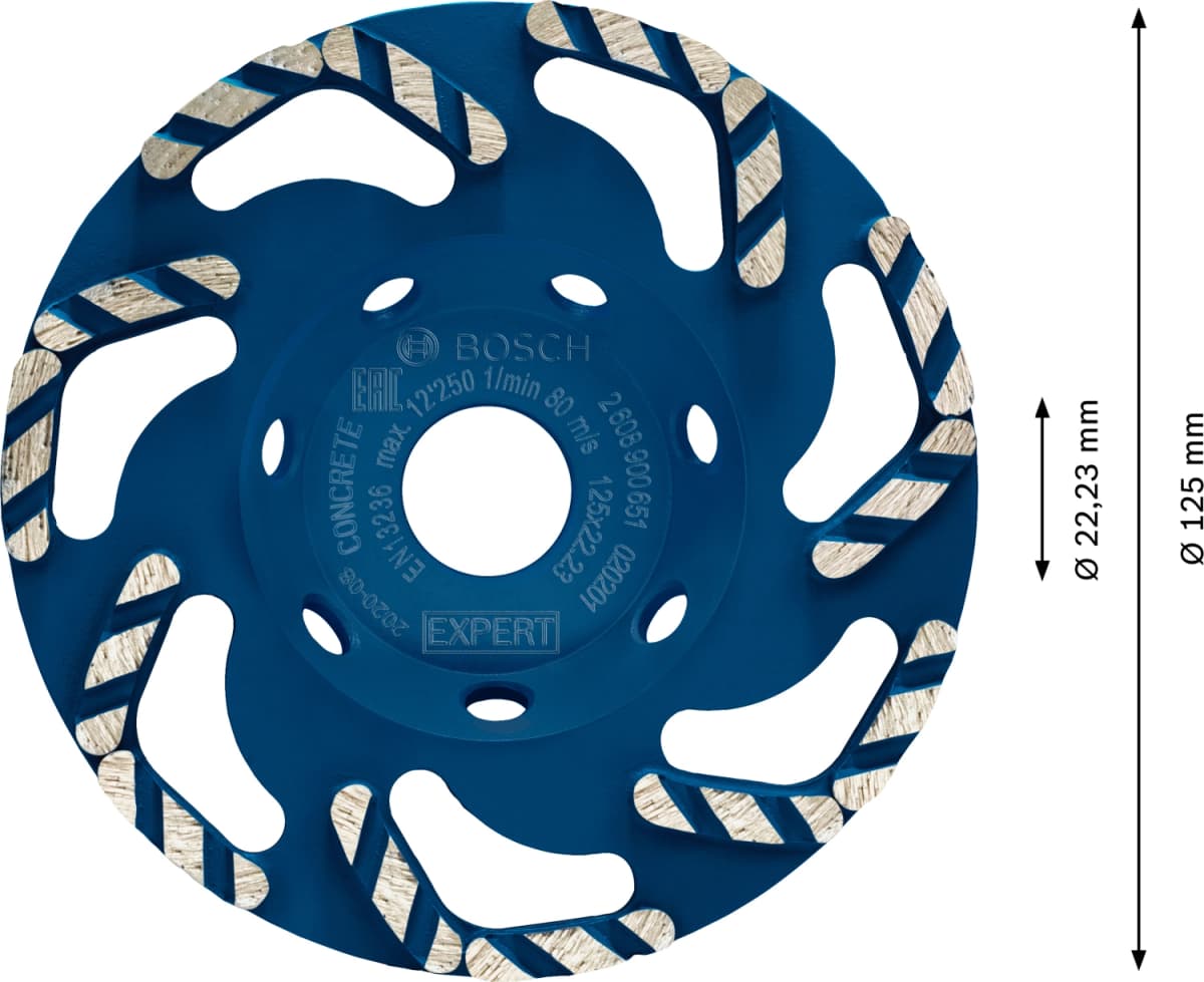 Bosch 2608900651 EXPERT Diamantkomschijf - Best For Concrete - 125mm thumbnail 4