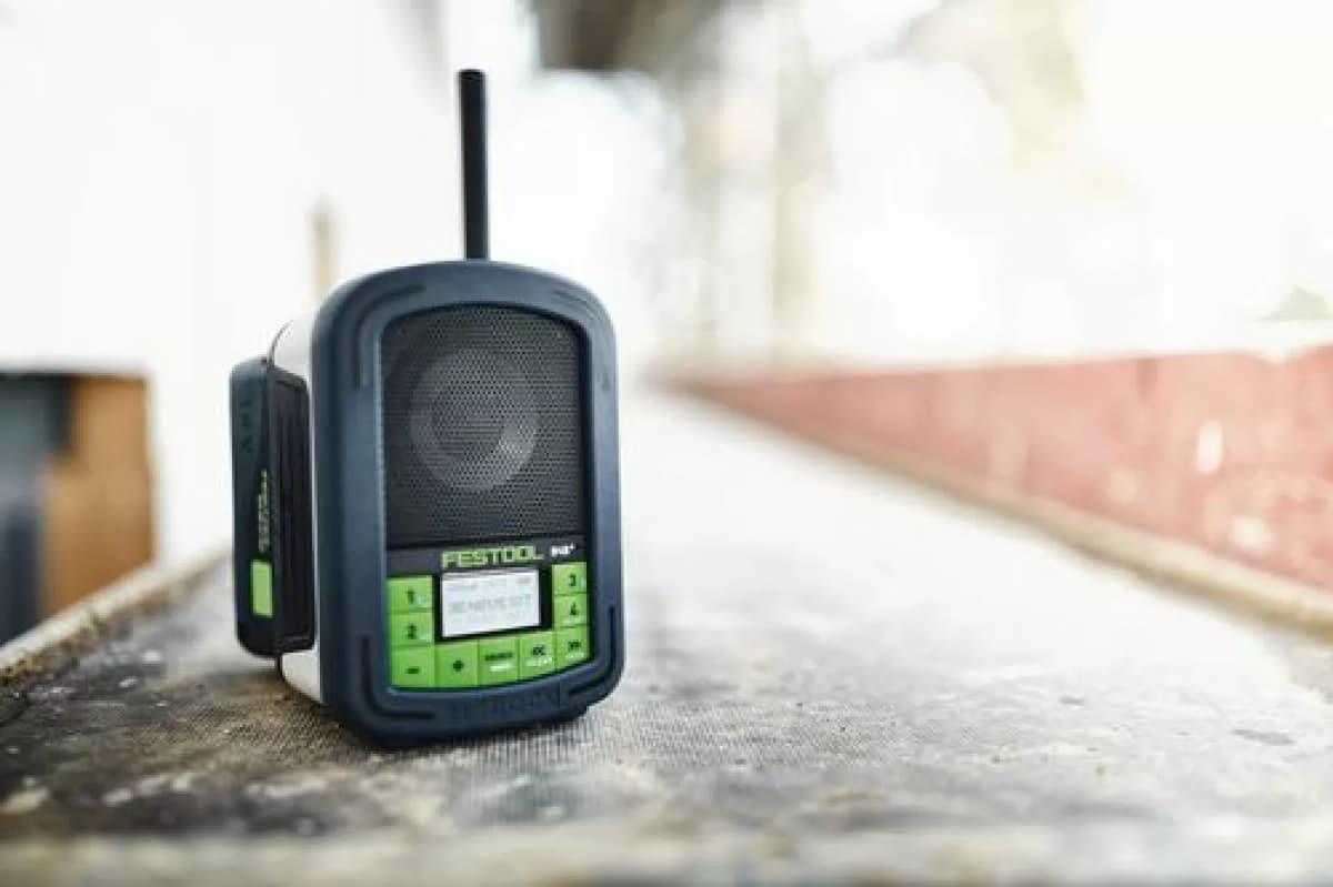 Festool SYSROCK BR10 D 230V Bouwradio - DAB+ - Bluetooth - Werkt Op Netstroom&Batterijen thumbnail 2