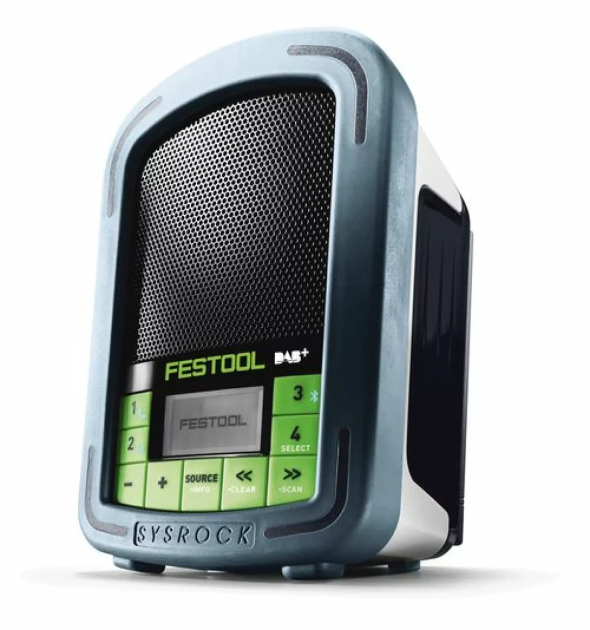 Festool SYSROCK BR10 D 230V Bouwradio - DAB+ - Bluetooth - Werkt Op Netstroom&Batterijen thumbnail 4