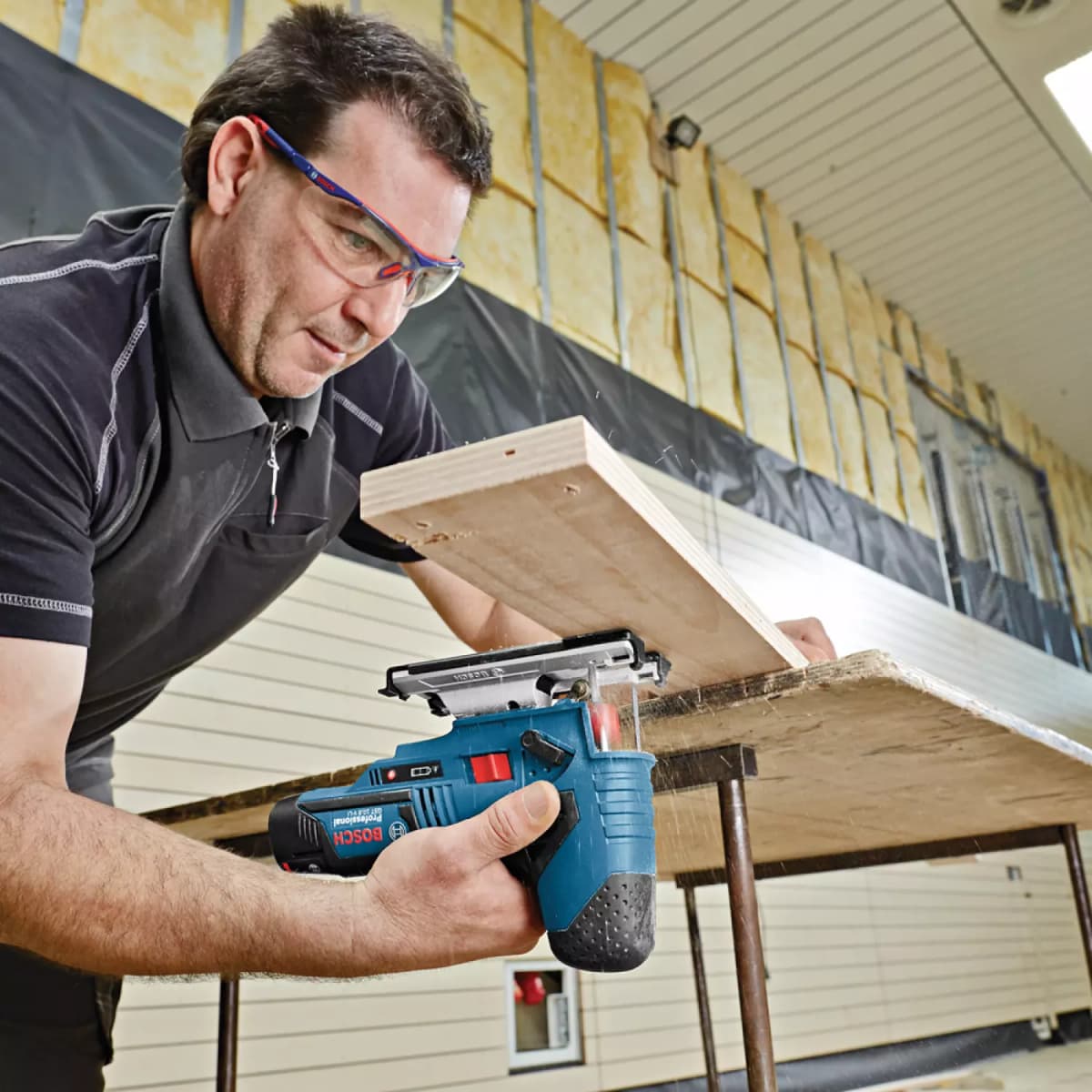 Bosch GST 12V-70 12V Li-Ion Accu Decoupeerzaag Body - T-greep - Variabel thumbnail 2