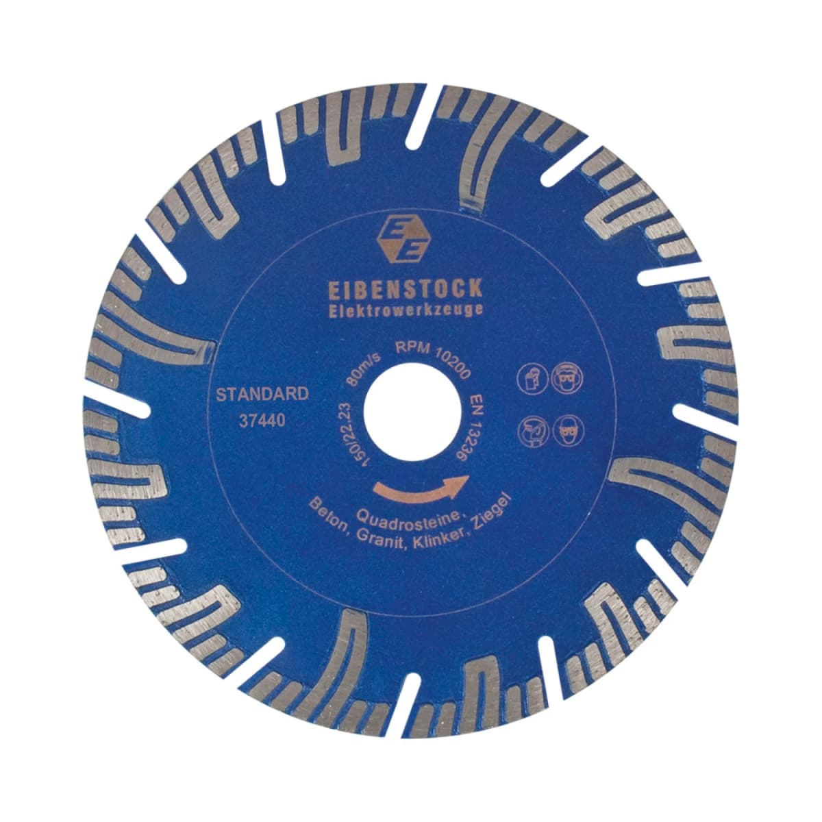 Eibenstock 12.324 Standaard Diamantzaagblad - 150 X 22,2mm - Beton / Kalkzandsteen