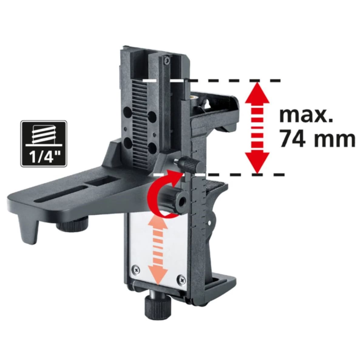 Laserliner CrossGrip Pro Klem- En Wandhouder - Magnetisch - 1/4" thumbnail 2
