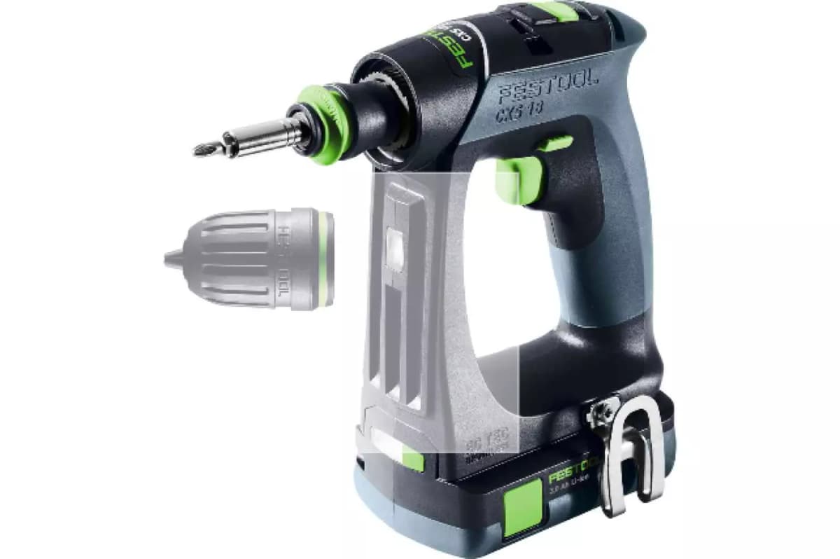 Festool CXS 18 C 3,0-Plus 18V Li-Ion Accu Schroefboormachine Set (2x 3,0Ah) In Systainer - 40Nm thumbnail 2