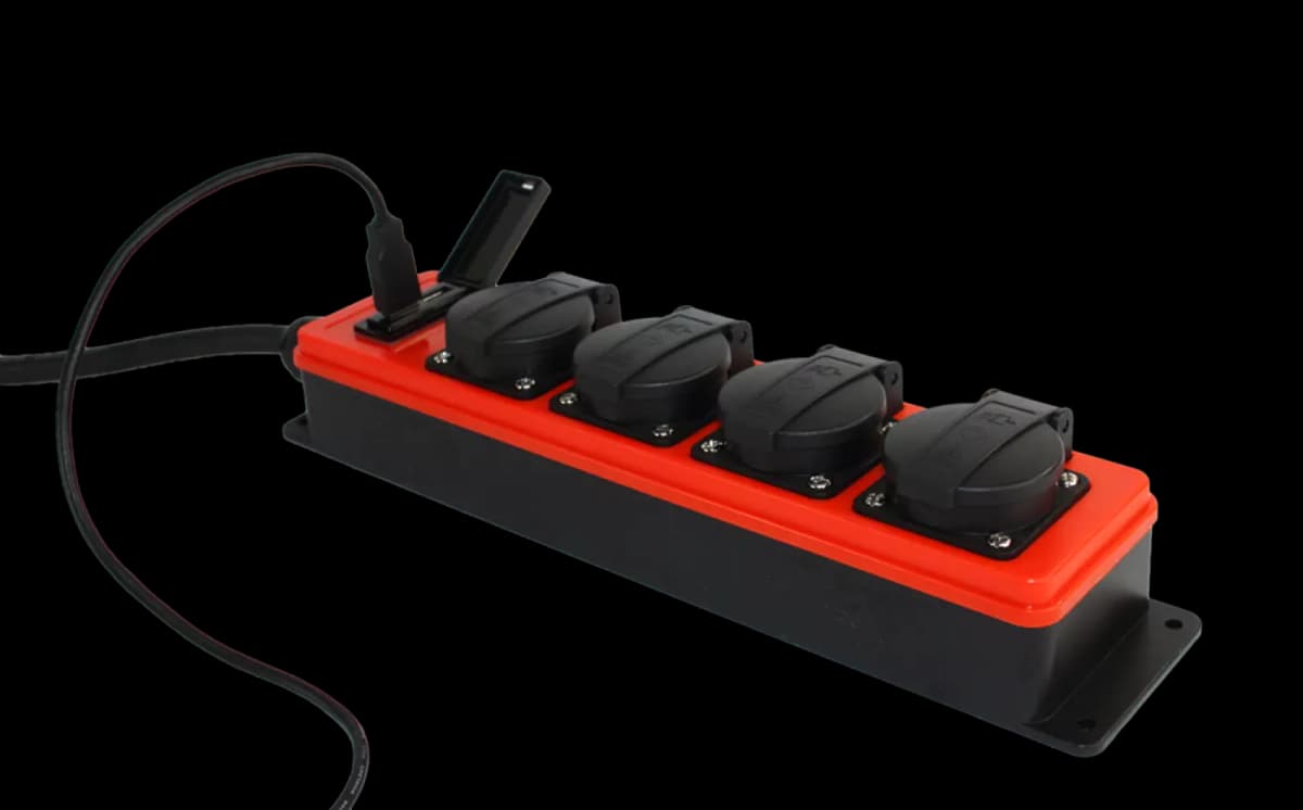 QwattPro 2561027 SocketMaster Stekkerdoos - 4xRA - USB - 3G2,5 H07RN-F - 5m thumbnail 3